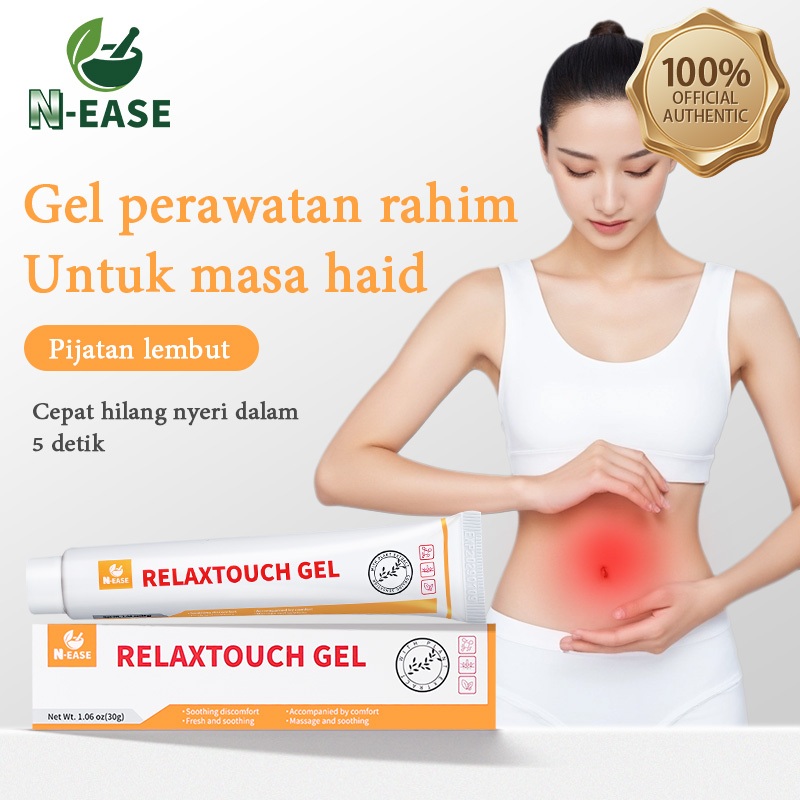 N-EASE Gel Penghilang Nyeri Haid Hangatkan rahim hilangkan nyeri haid Gel Hangat Perut Rileks, Aktiv
