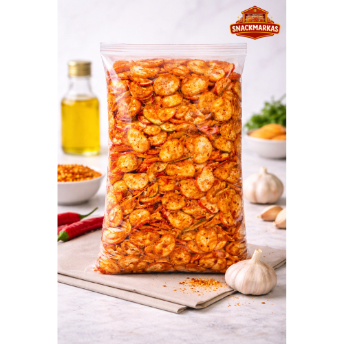 Krupuk Seblak Bantet Kering / Kripik Seblak Pedas Bumbu Kencur murah