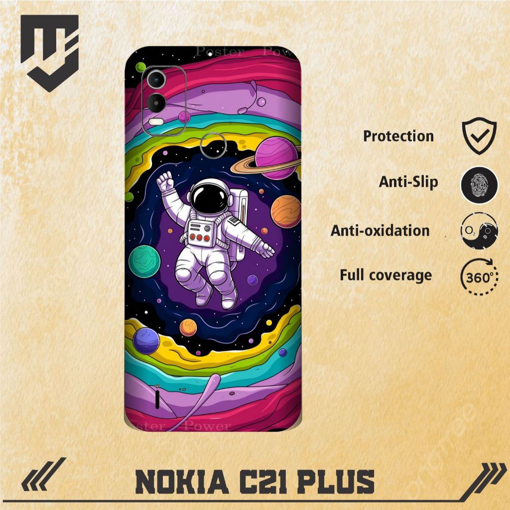 SKIN PROTECTOR HANDPHONE NOKIA C21 PLUS 2PCS FULL BODY FREE CUSTOM KODE #NC 11-15