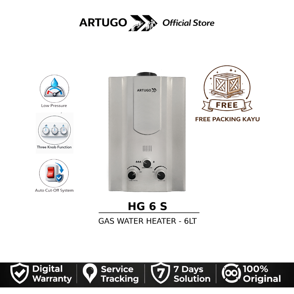 ARTUGO Gas Water Heater HG 6 S