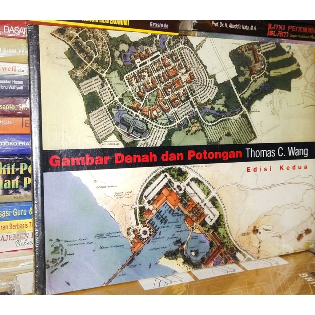 gambar denah dan potongan Thomas c Wang buku original