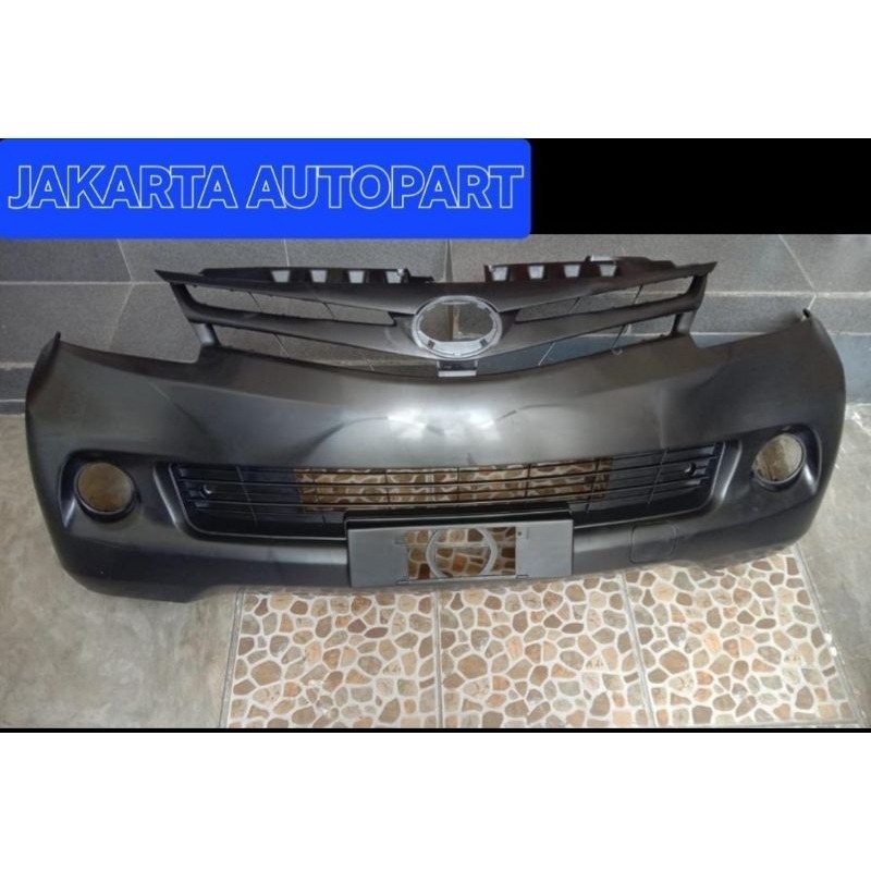 BEMPER BUMPER DEPAN AVANZA TYPE G ALL NEW 2012 2013 2014 2015 BLACK WARNA DASAR IMPORT(VIA REGULAR)