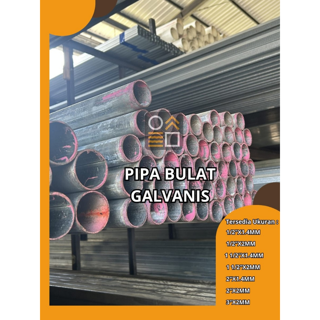 PIPA BULAT GALVANIS 3"X2MMX6M
