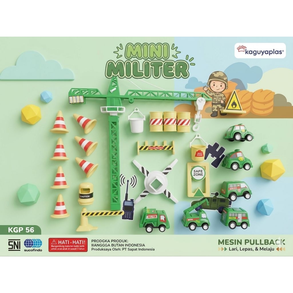 KaguyaPlas Mainan Anak Mini Militer