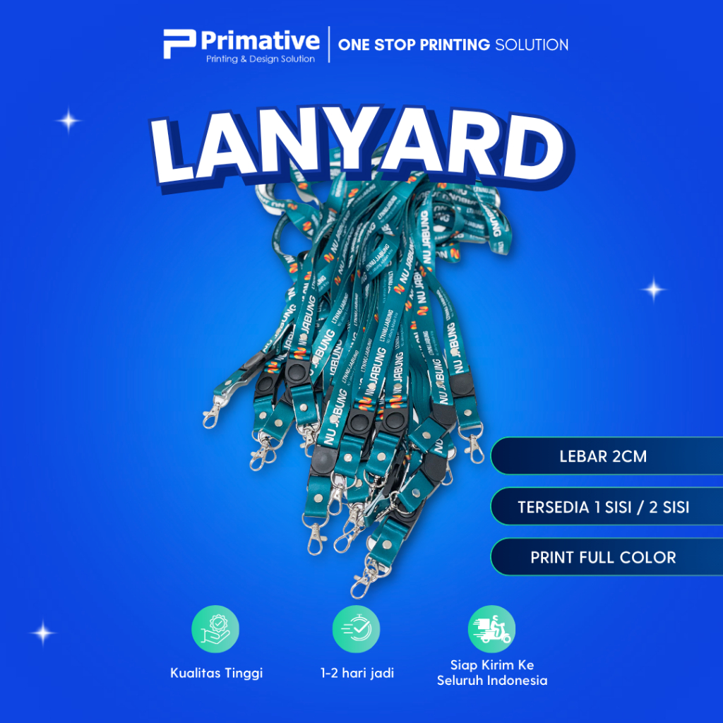 Print Tali Lanyard Custom 2sisi