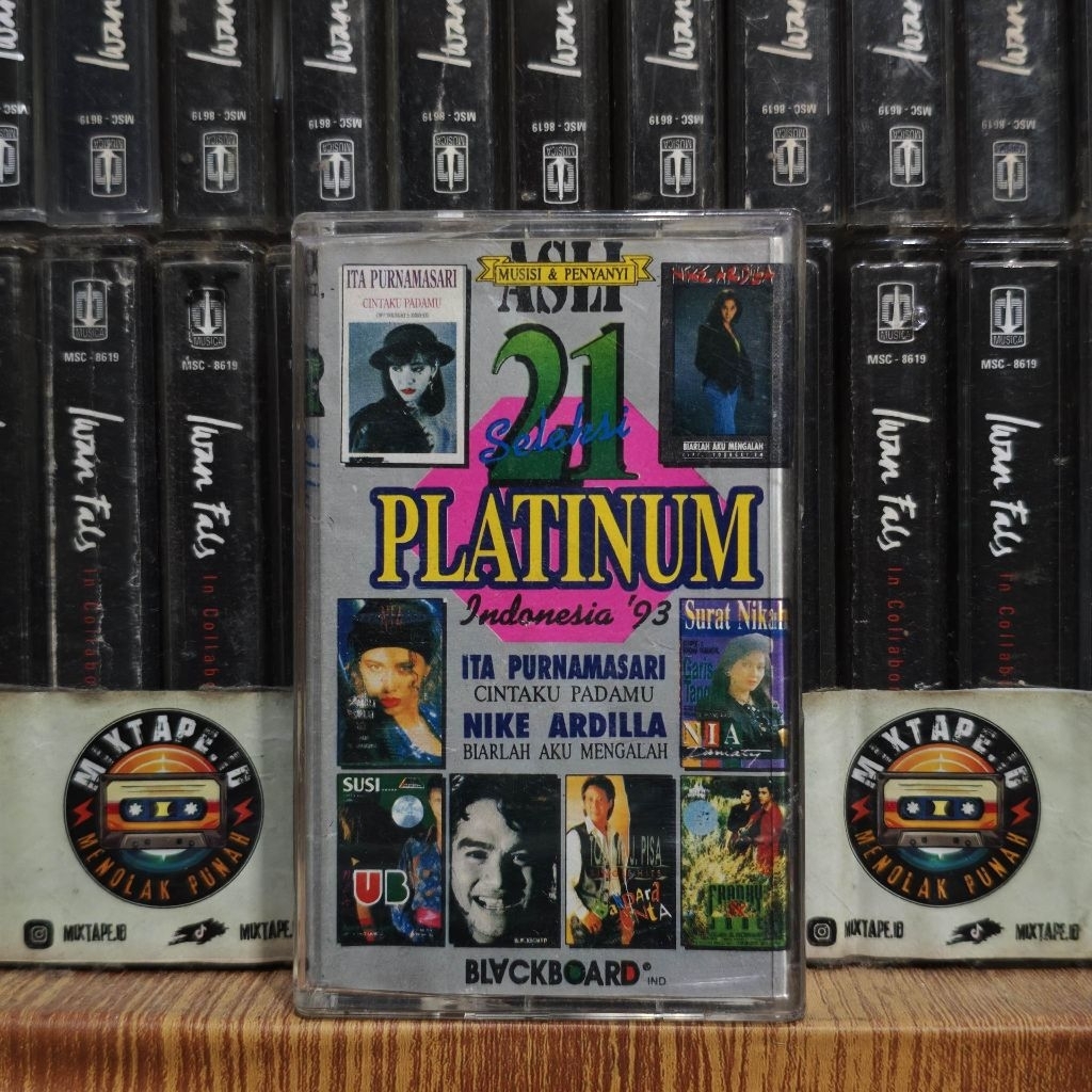 Kaset - 21 Seleksi Platinum Indonesia 93 - Kompilasi Indonesia - Nini Carlina, Sonia, Tommy J. Pisa,