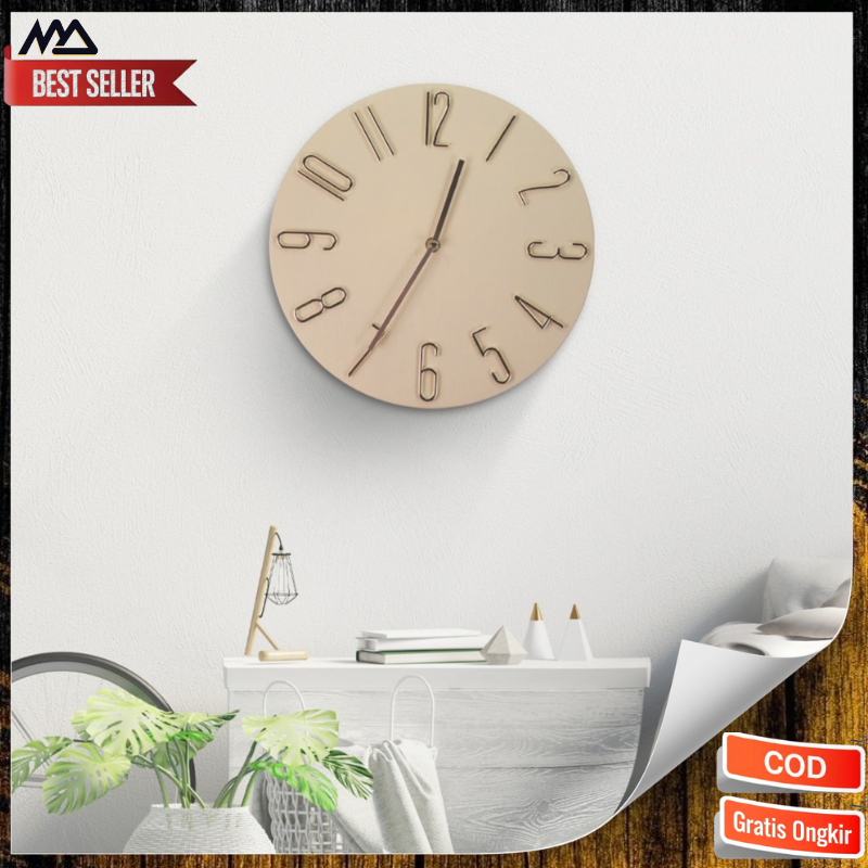 Jam Dinding Quartz Unik Kreatif / Jam Dinding Quartz Creative Desain Model Klasik 30cm / Jam Dinding