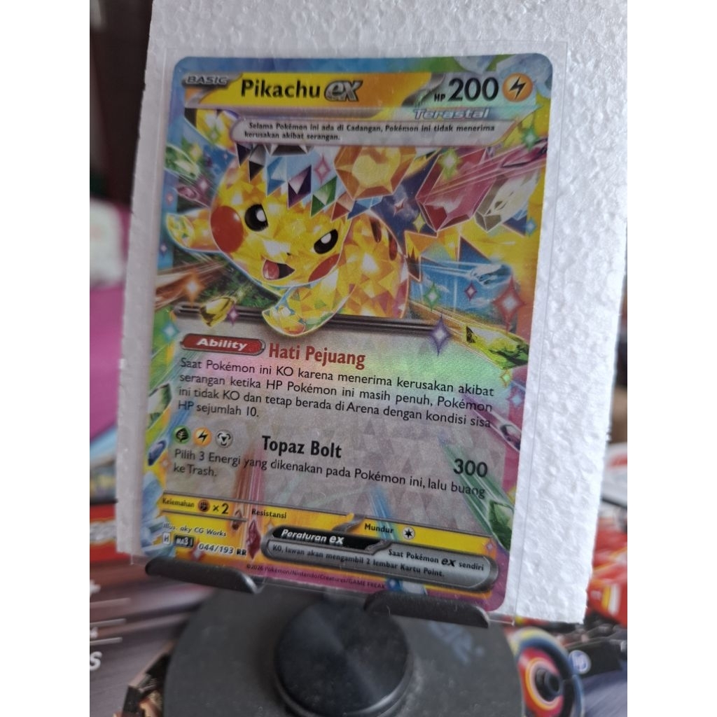 pikachu ex rr pokemon indonesia