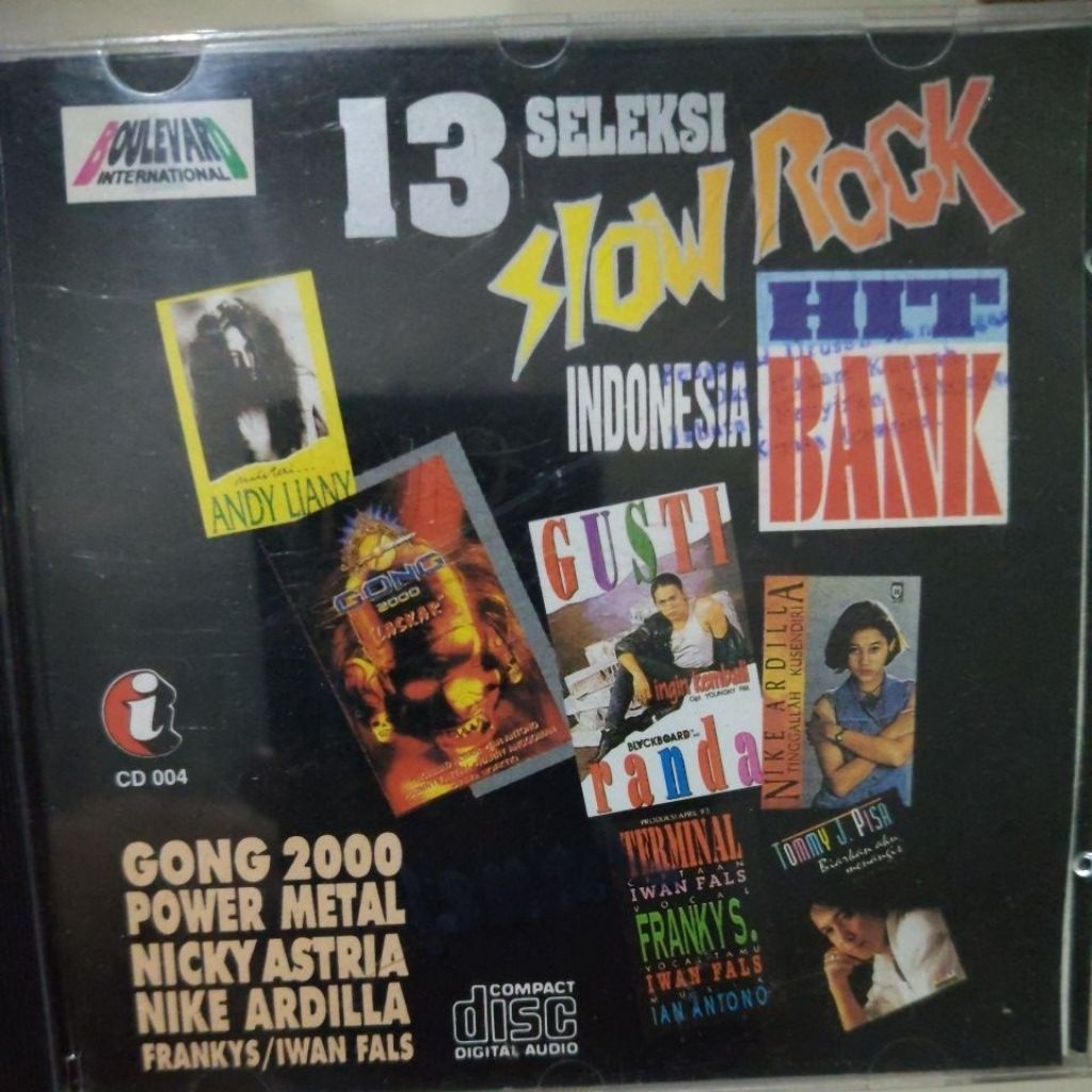 cd import 13 seleksi slow rock hits bank gong 2000
