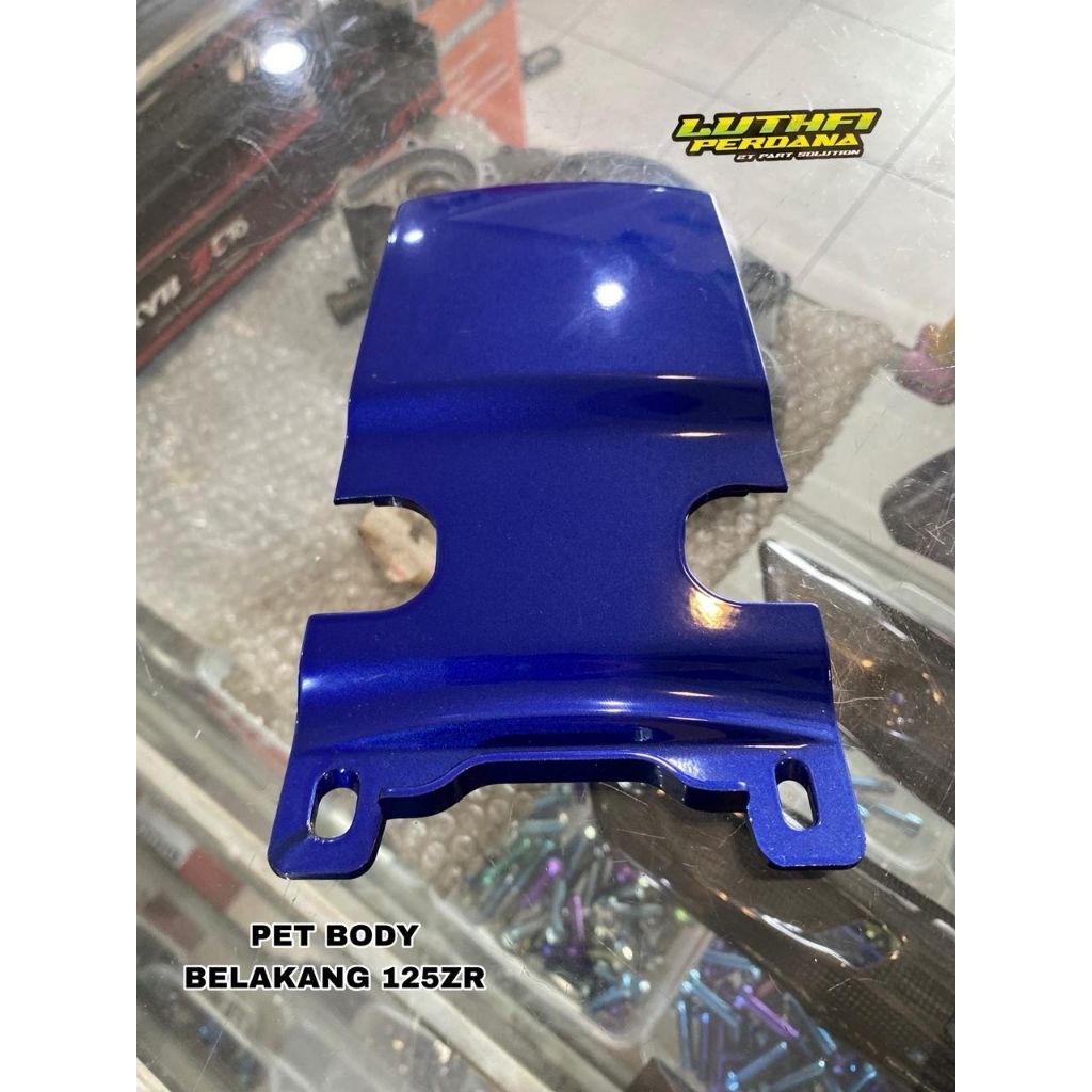 PAD BODY BELAKANG YAMAHA 125Z ZR WARNA BIRU ORIGINAL YAMAHA