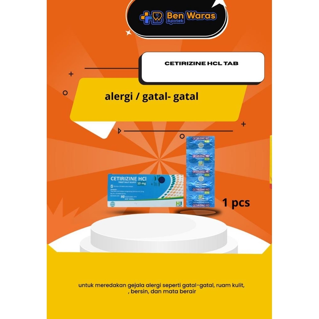 Cetirizine hcl 10mg