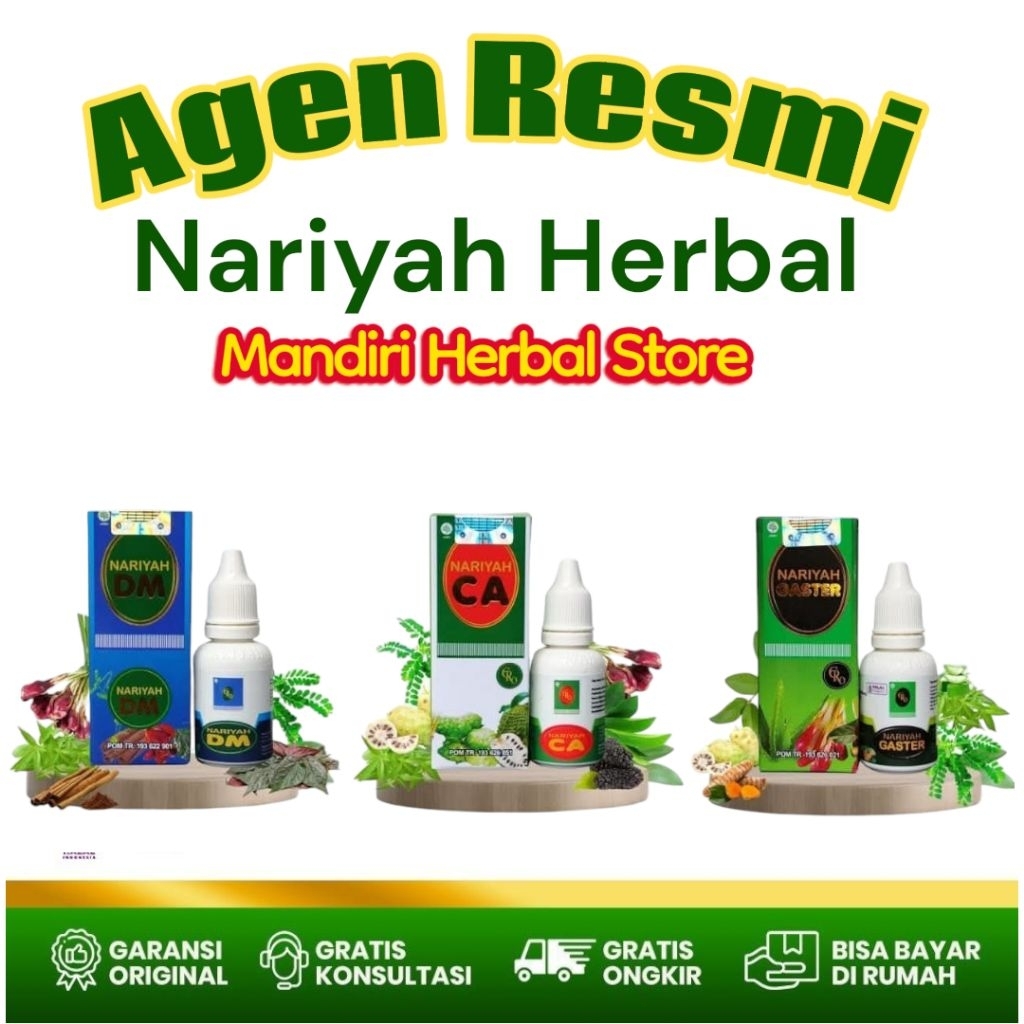 Nariyah Herbal I Jamu Nariyah CA Nariyah Gaster Nariyah DM Original Asli 100%