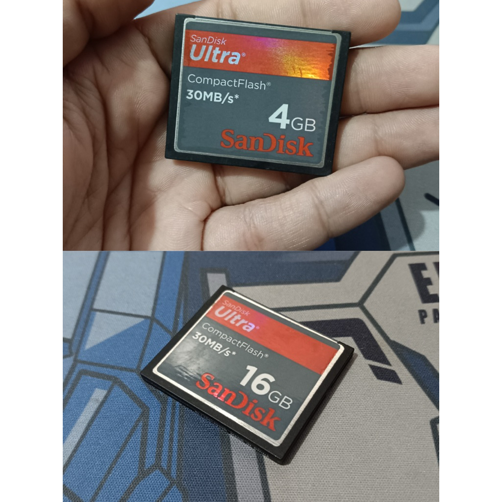 Memory CF Sandisk Ultra 16gb & 4 Gb