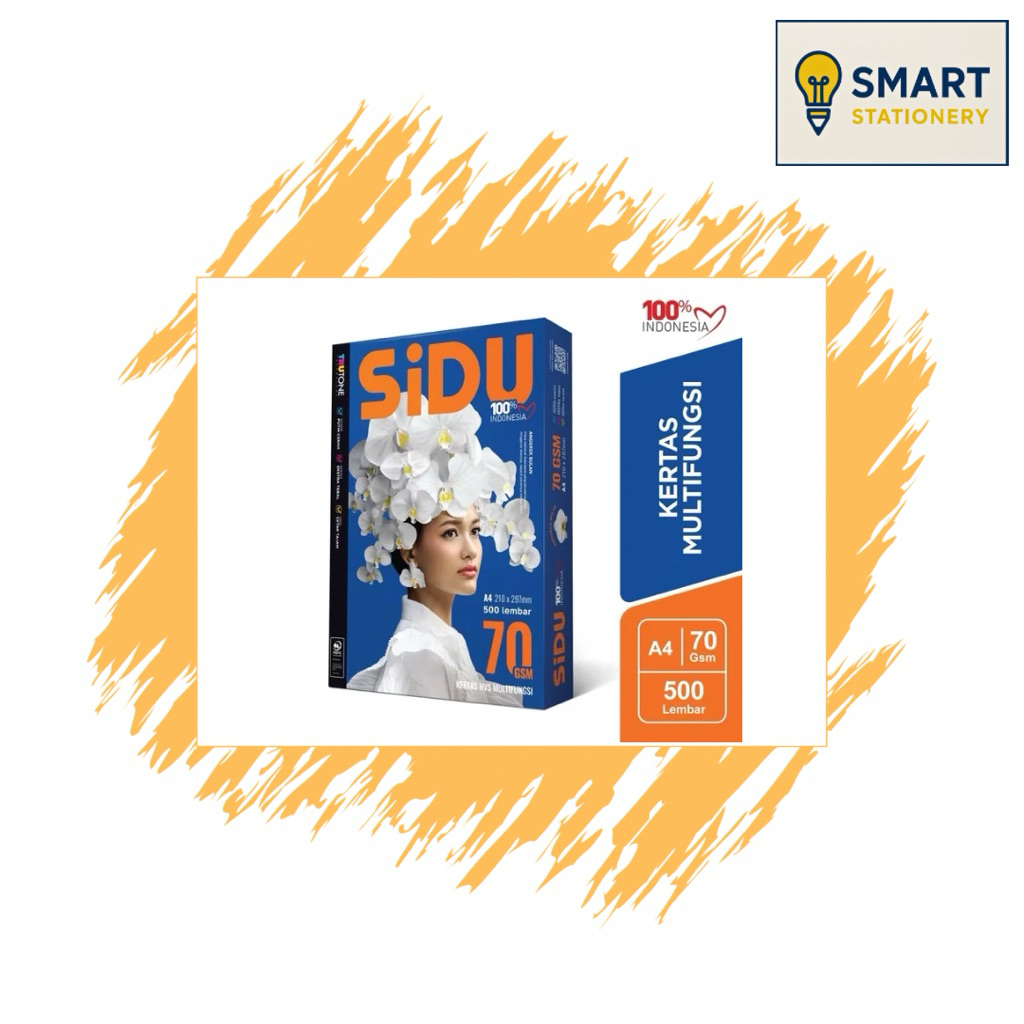 KERTAS HVS SIDU A4 70 GSM / KERTAS SIDU A4 / KERTAS PRINT A4 MURAH / KERTAS FOTOCOPY A4 / KERTAS HVS