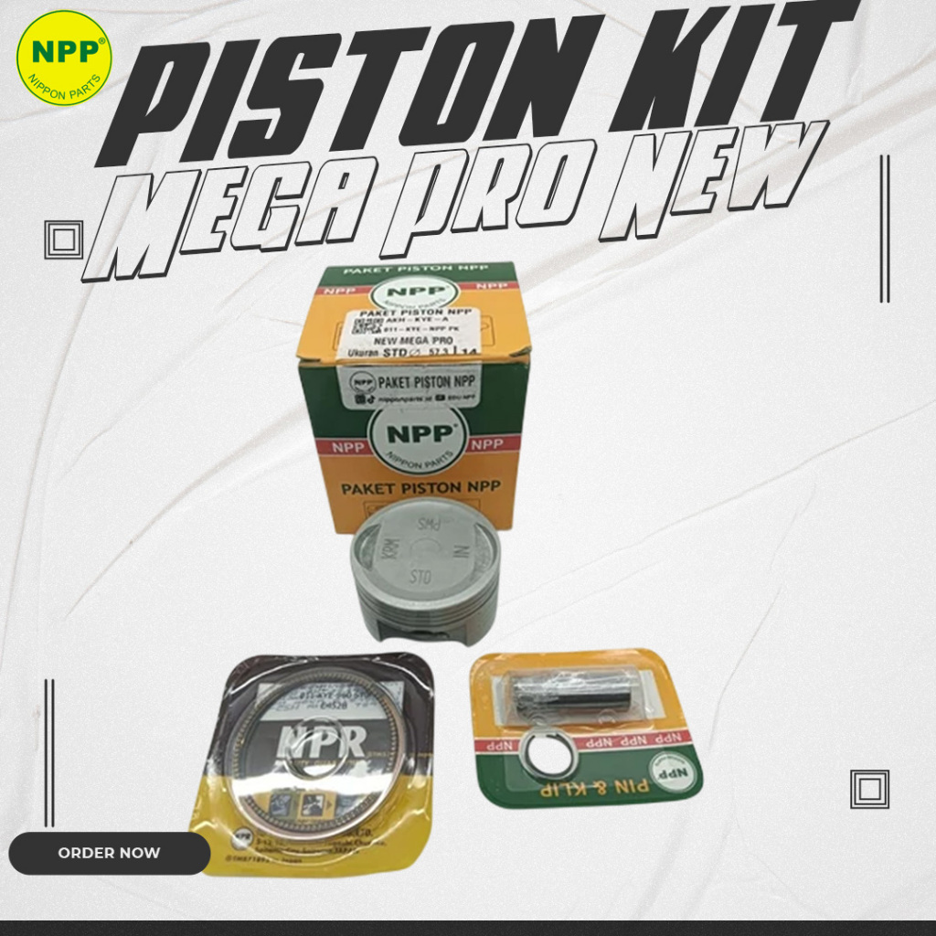 NPP PISTON KIT SEHER SET MEGA PRO NEW VERZA CRF 150 MEGA PRO MONOSHOCK MONOSOK KRM KYE