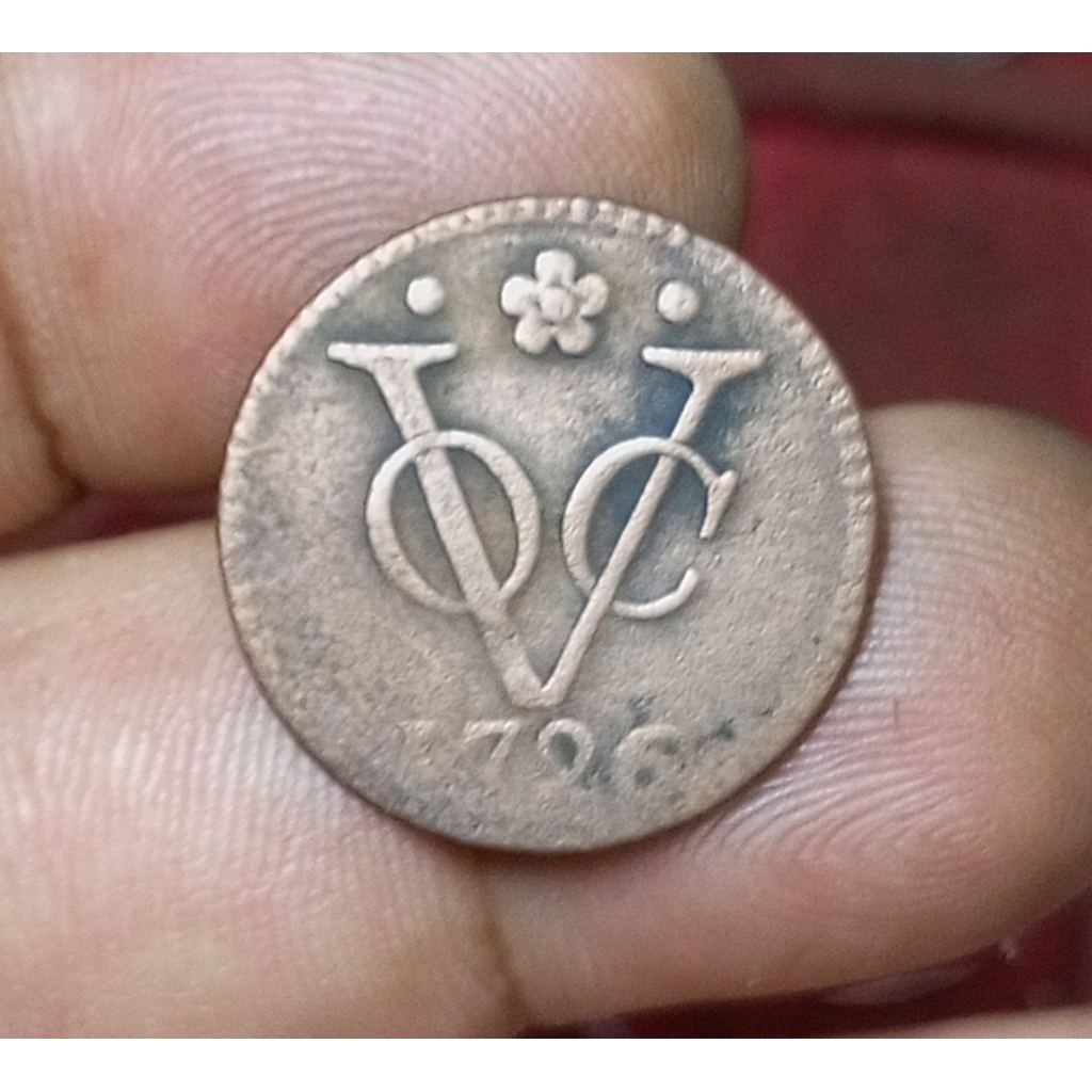 Koin VOC 1 Duit Holland 1726(-)