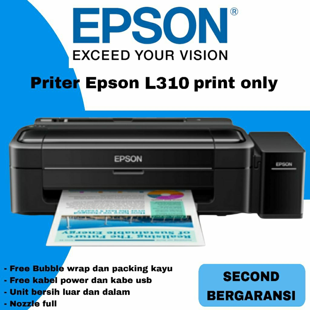 PRINTER EPSON L310 PRINT ONLY SECOND