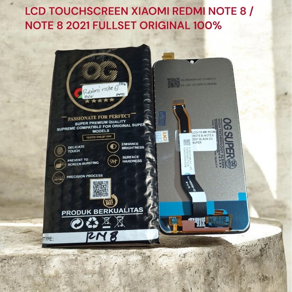 LCD TOUCHSCREEN XIAOMI REDMI NOTE 8 / NOTE 8 2021 FULLSET ORIGINAL 100%