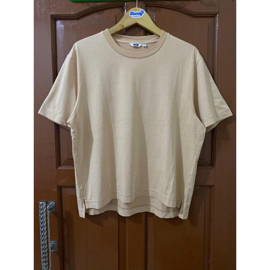 Kaos Uniqlo U Airism Coklat
