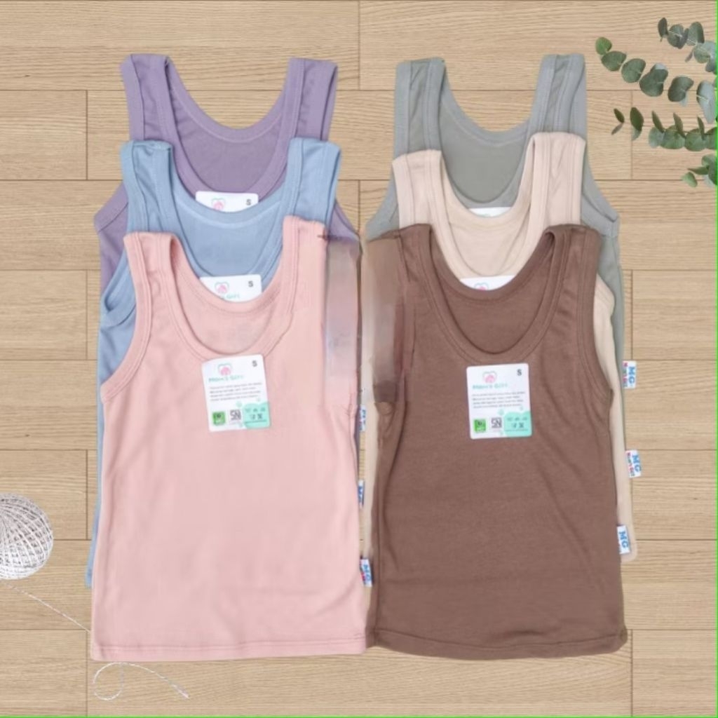 TERBARU SINGLET MOMS'S GIFT ( 3PCS ) / ST06A / SIINGLET ANAK MOMS'S GIFT BAY AGREE