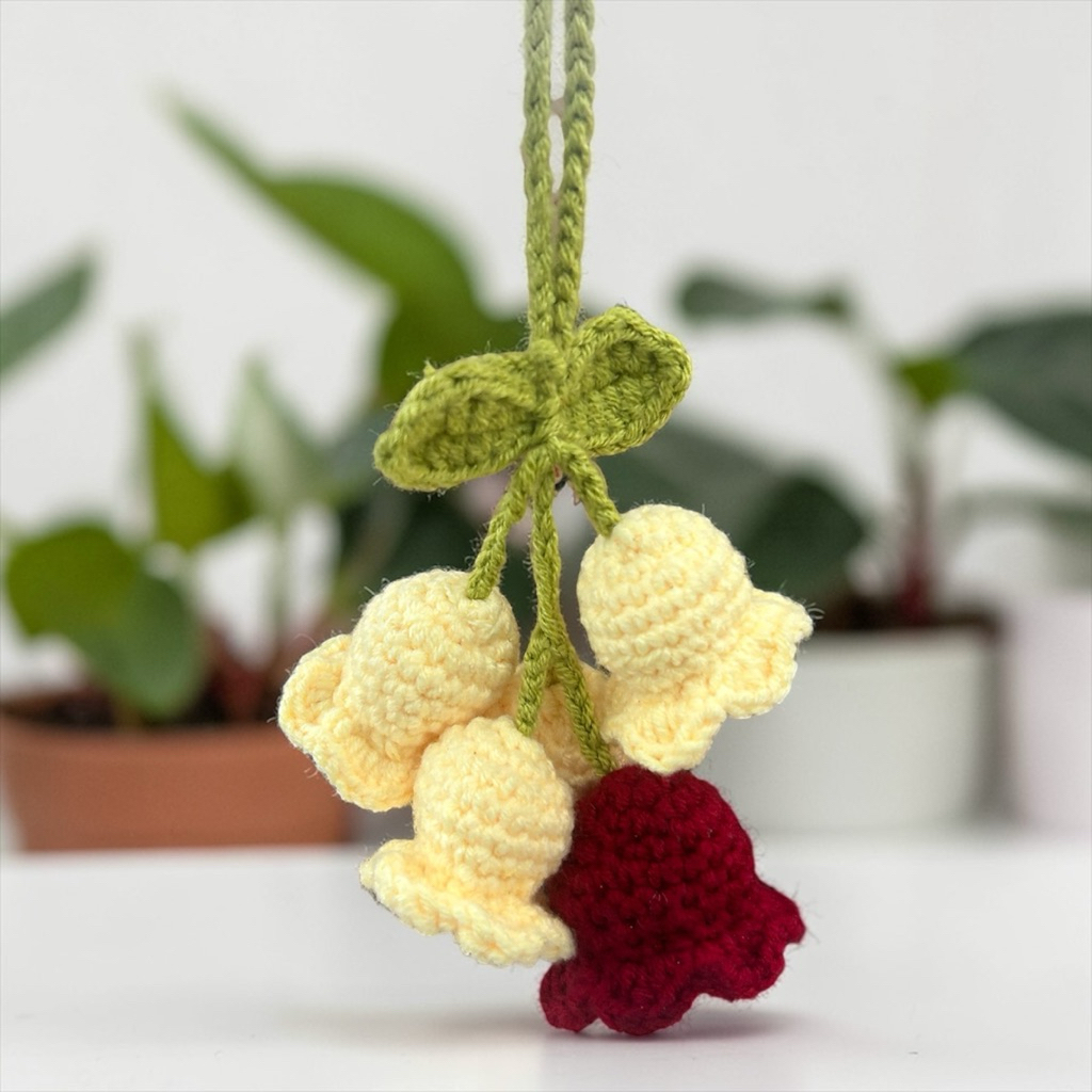 Crochet Lily of the Valley Charm