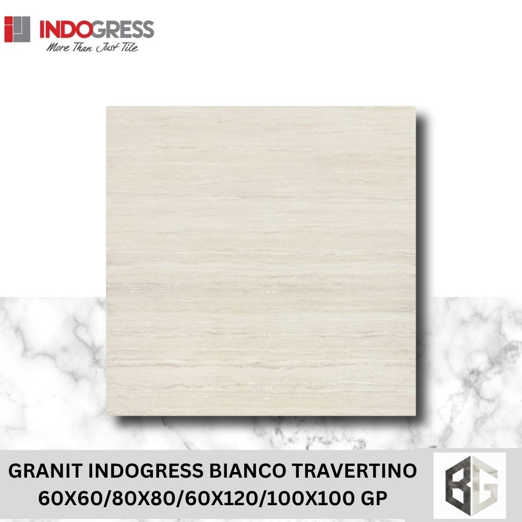GRANIT INDOGRESS Bianco Travertino 60x60 / 80x80 / 60x120 / 100x100 Glazed Polished