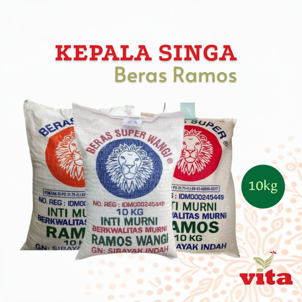 Beras Ramos Super Kepala Singa 10kg