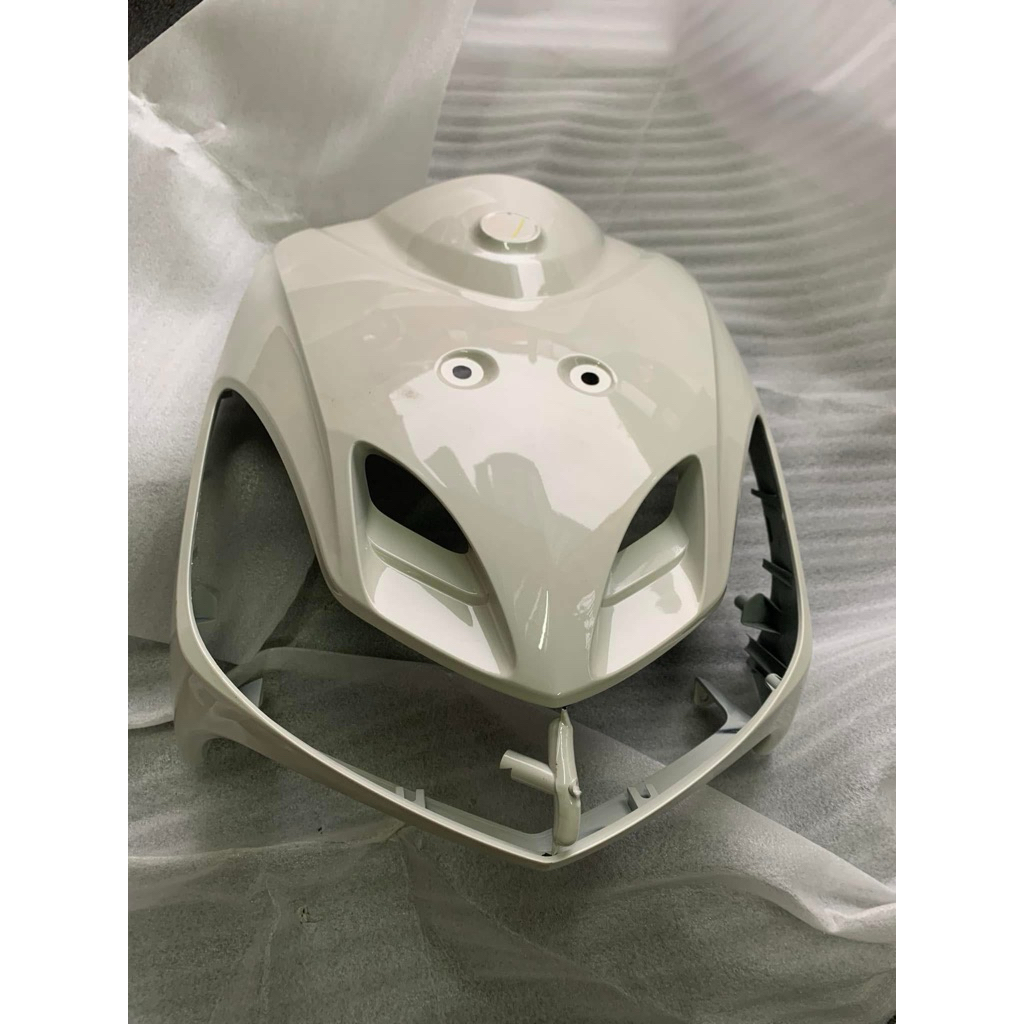 tameng cover depan mio smile garnis putih ori