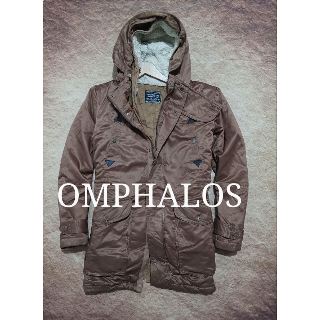 Jaket parka keren OMPHALOS kanvas tebal berat bekas pakai