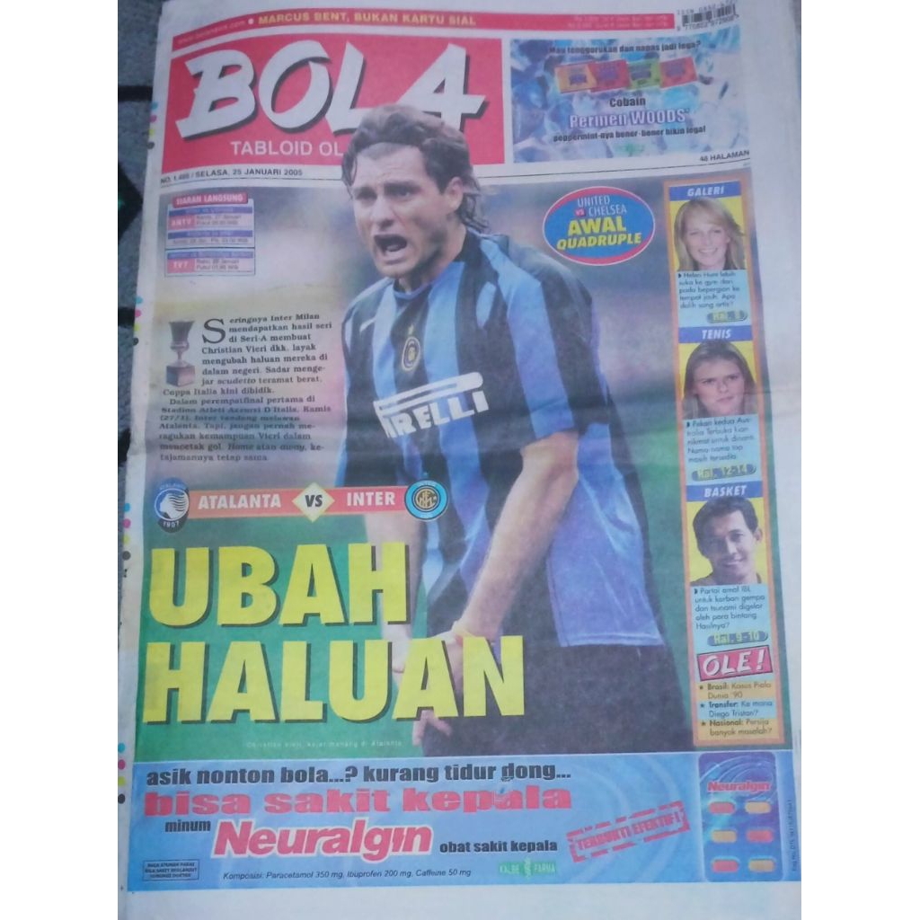 Tabloid BOLA , selasa 25 januari 2005