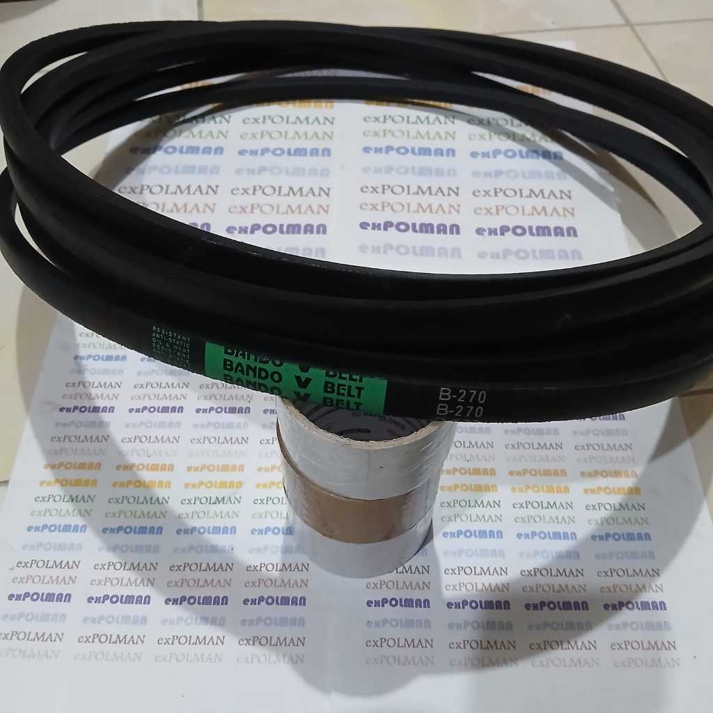 BANDO Tali V-Belt type B250, B251, B252, B253, B254, B255, B256, B257, B258, B259, B260, B261, B262,