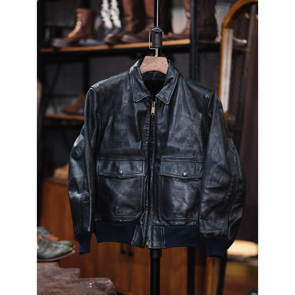 Vintage Type A2 Jacket Cowhide Leather Original Authentic