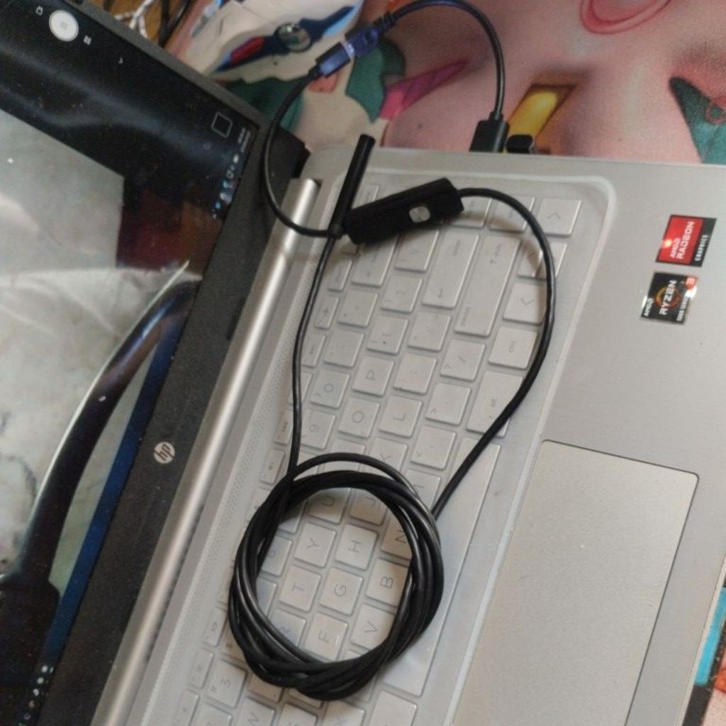 KAMERA ENDOSCOPE 2M MINI ANDROID/PC/LAPTOP HD MICRO + USB ATAU KABEL BEKAS