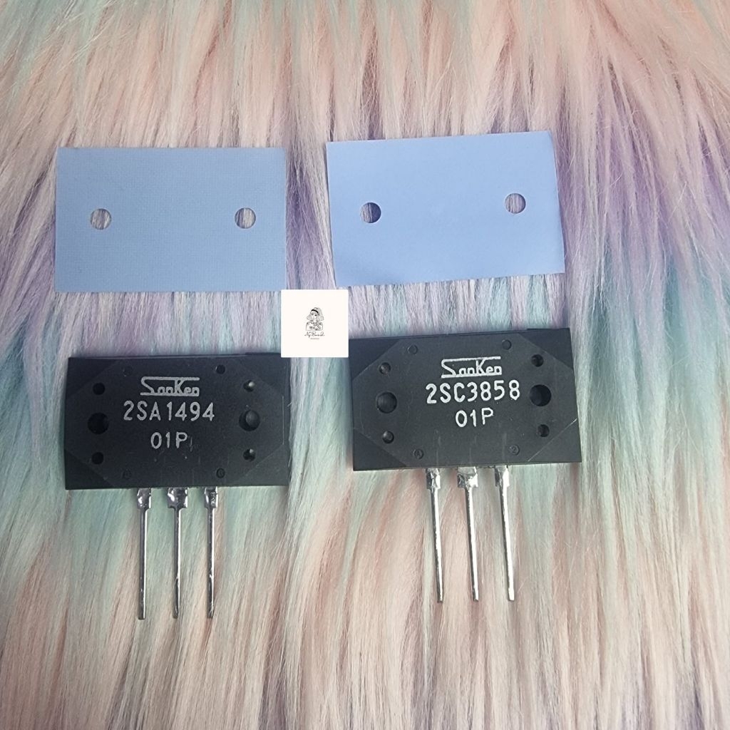 01P TRANSISTOR SANKEN 2SA1494 2SC3858 1494 3858 SA1494 SC3858  ORIGINAL JAPAN SUPER 1SET + MIKA KARE