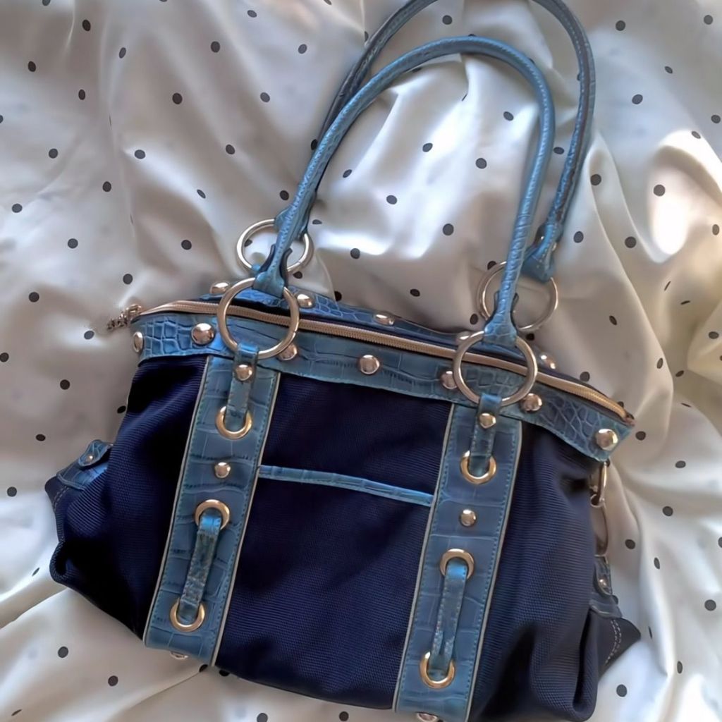 Tas Tote Retro Patchwork Kapasitas Besar Wanita Selempang Kerja Elegan Premium Biker Bag Korea Fashi