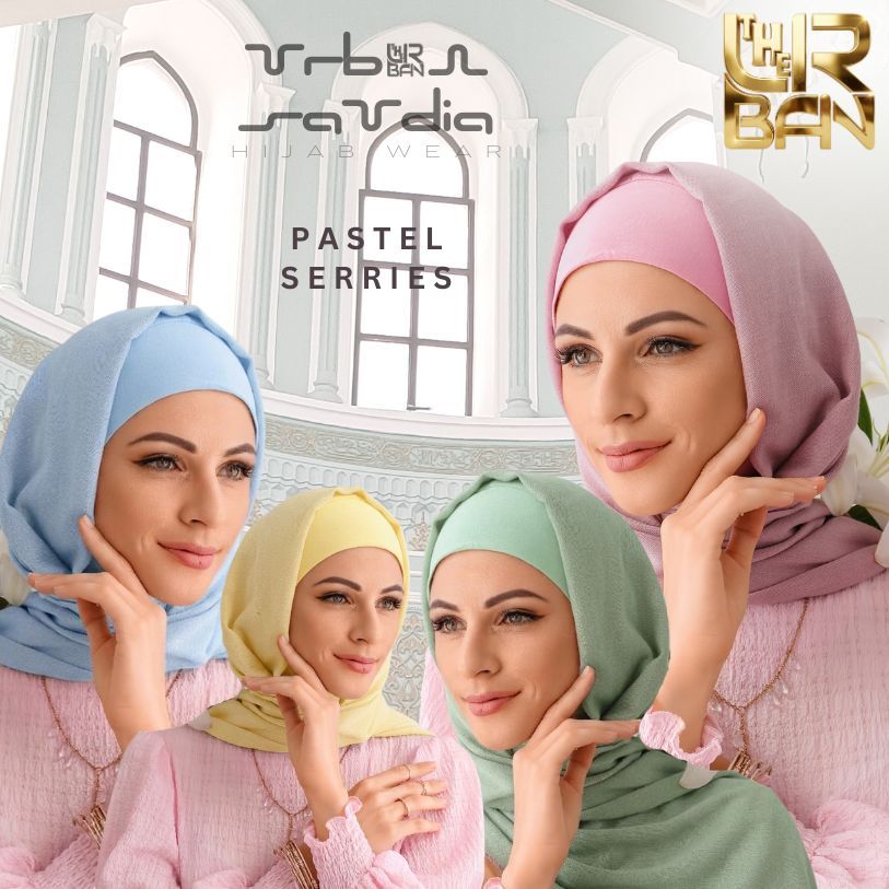 PARIS JADUL Pastel Series, Basic Paris Hijab Segiempat Warna Pastel, Hijab Grosir Paris VARISHA