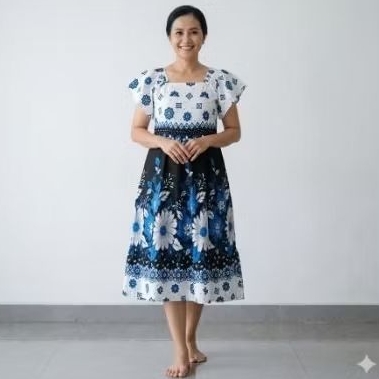 DS KUI Klok Serut / Pita Daster batik kencana ungu asli l hijau