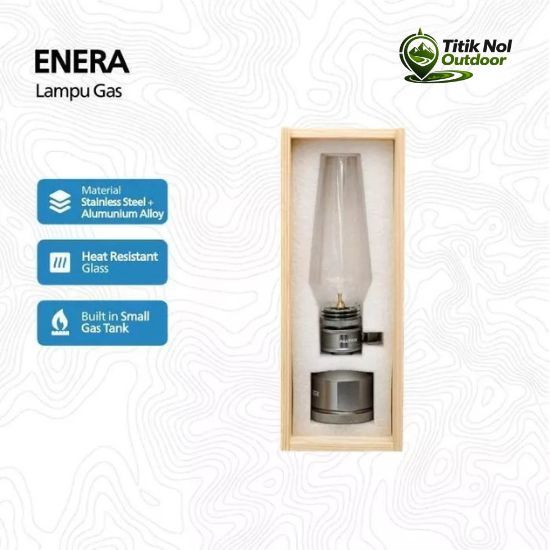 ALLTREK Lampu Gas Lentera ENERA Candlelight Outdoor - Black