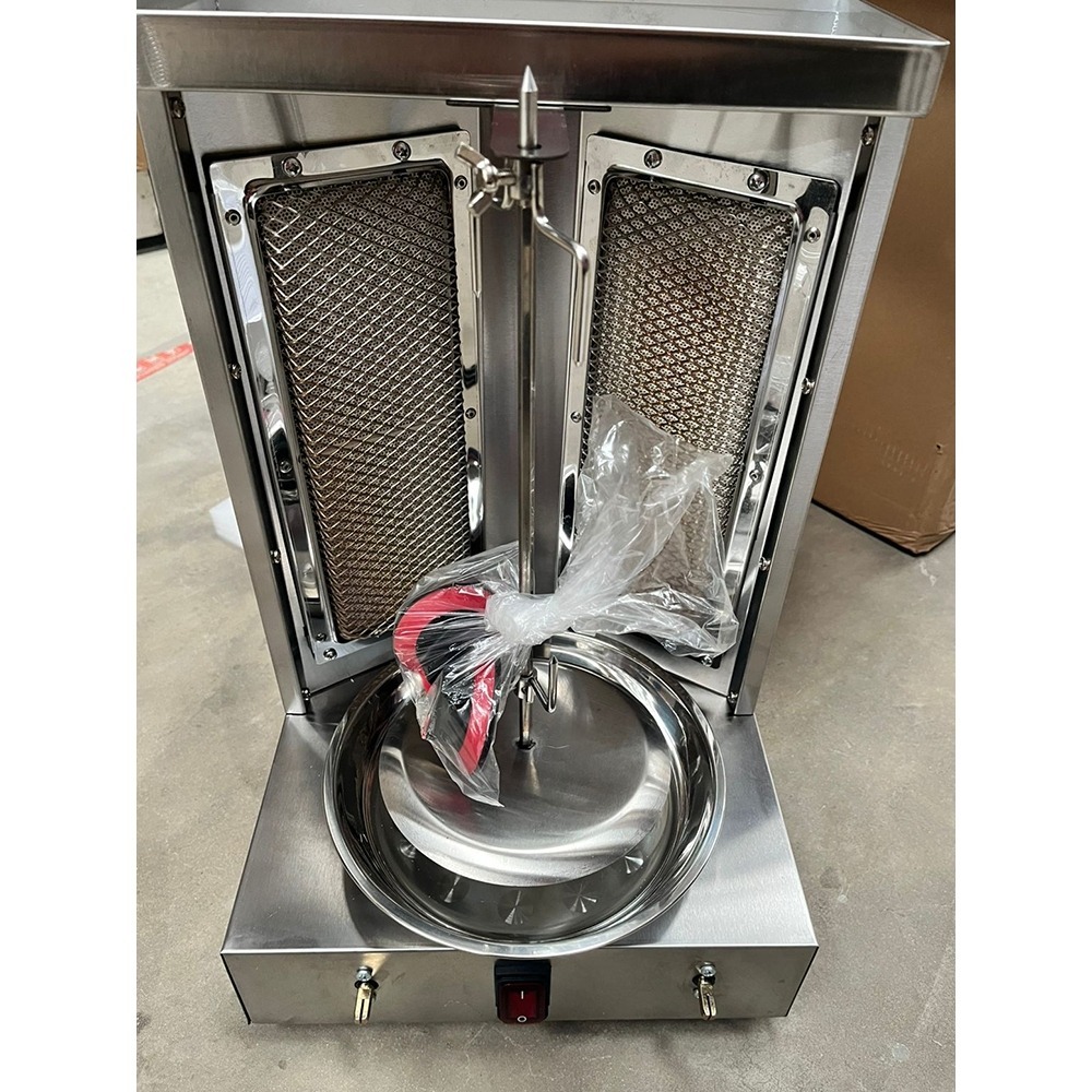 SHANBEN Mesin pemanggang gas komersial stainless steel mesin panggang rotisserie untuk jualan geroba