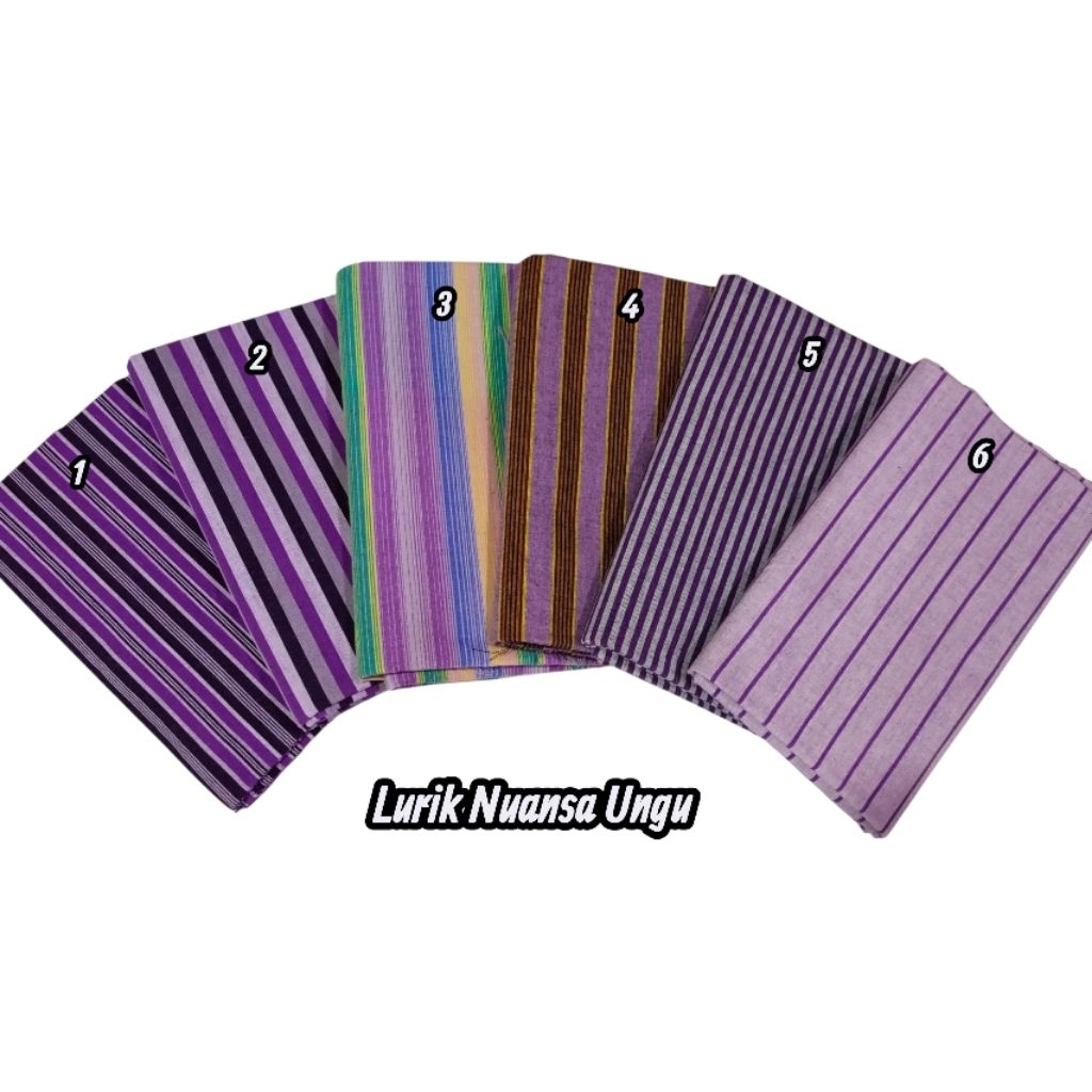 Kain Tenun Lurik Jogja Klaten Prasojo Klasik Ungu