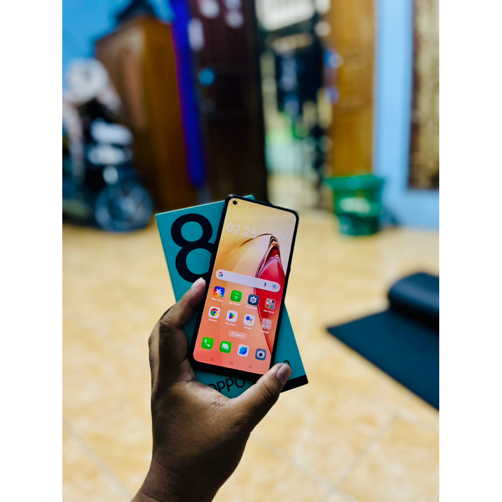 Oppo Reno 8 4g 8/256 Lengkap Second Seken Sekon Murah Ori