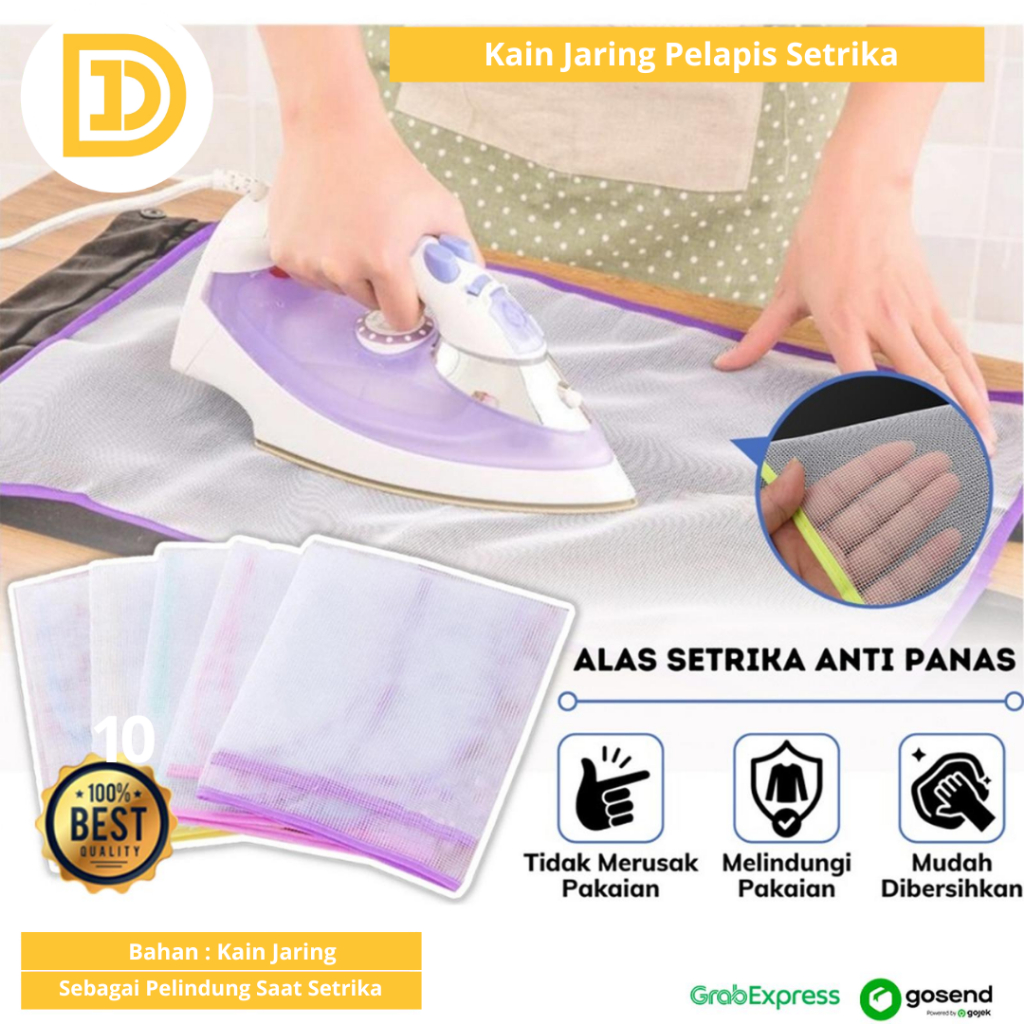 Alas Setrika Anti Panas Kain Jaring Pelapis Strika Pakaian Alas Tatakan Gosokan Baju Ironing Mat Pro