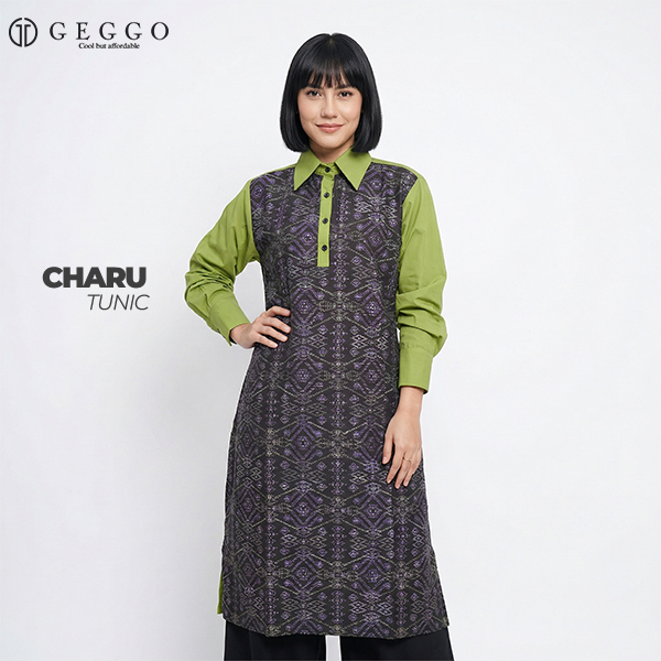 Geggo Official - CHARU TUNIC - Tunik Wanita Batik Mix Cotton