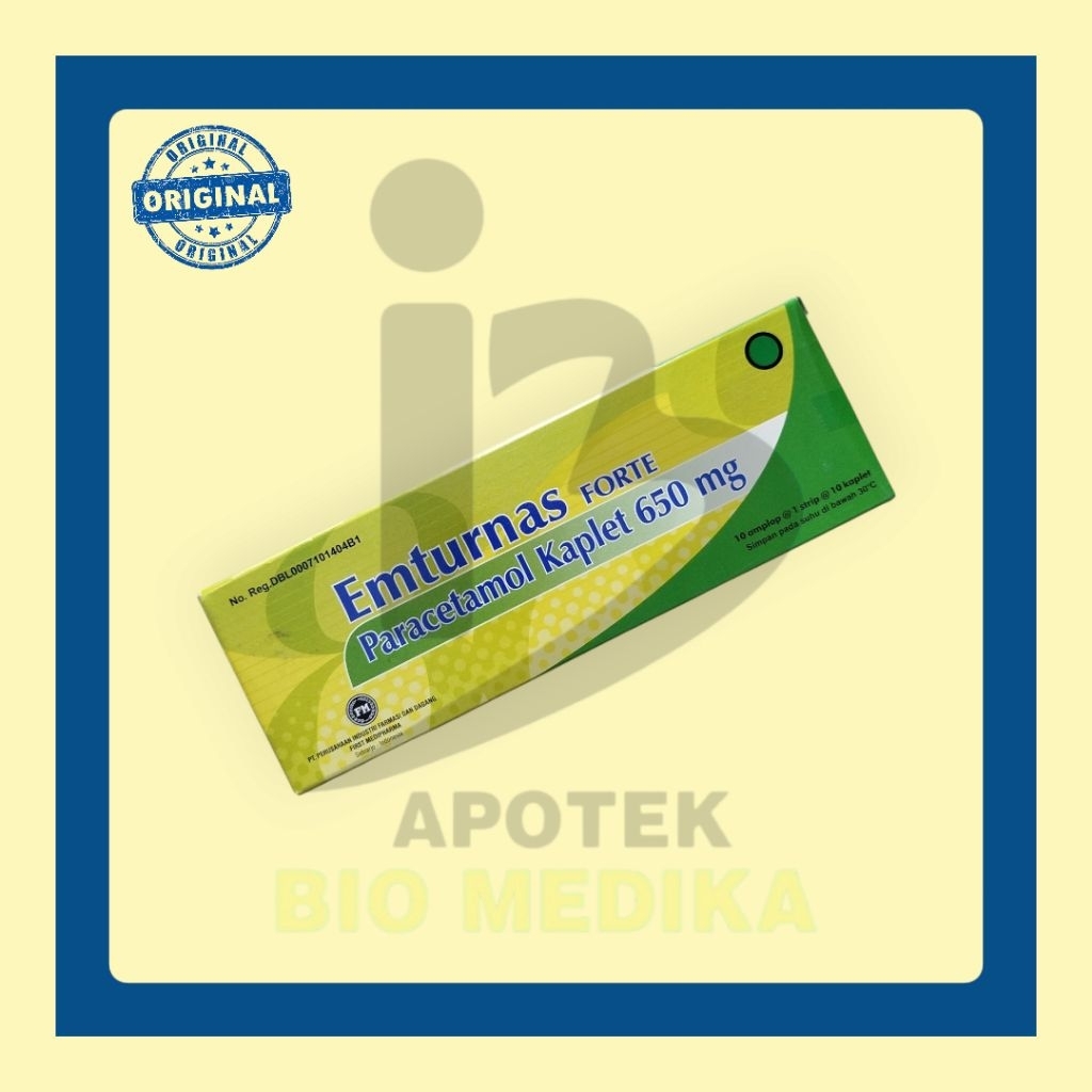 EMTURNAS FORTE TAB BOX ISI 100 PARACETAMOL