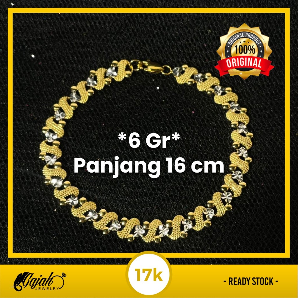 Gelang Emas 17K - Toko Emas Gajah - 6 Gram 8517