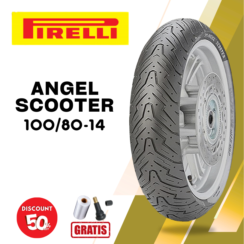 Ban Motor PIRELLI ANGEL SCOOTER 100/80-14 Tubeless