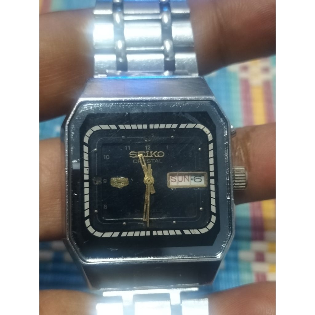 Seiko 5 Retro TV Screen Shape 6309-711 Automatic - Rare Vintage Item
