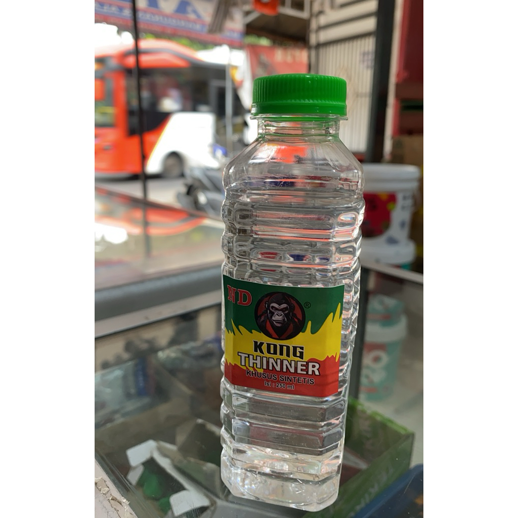 Thinner botolan plastik KONG isi 250 ml