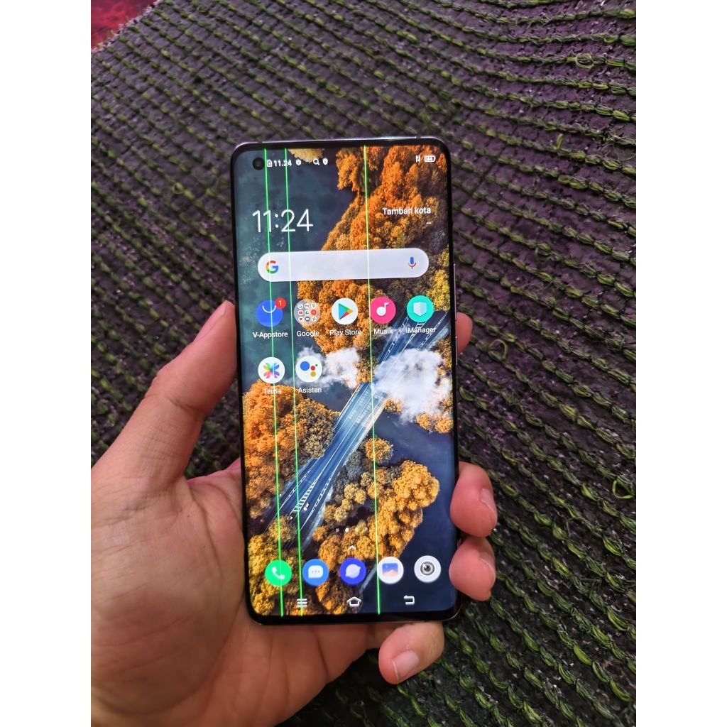 LCD VIVO X50 PRO MINUS GREENLINE