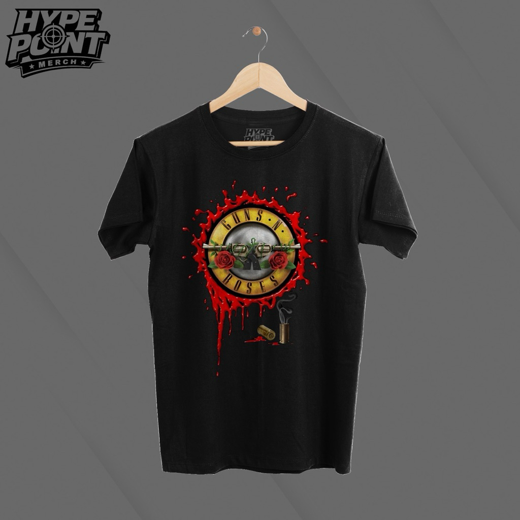 Kaos GUNS N ROSES 100% original | T-Shirt GUNS N ROSES motif 3 ori | kaos sablon premium termurah te